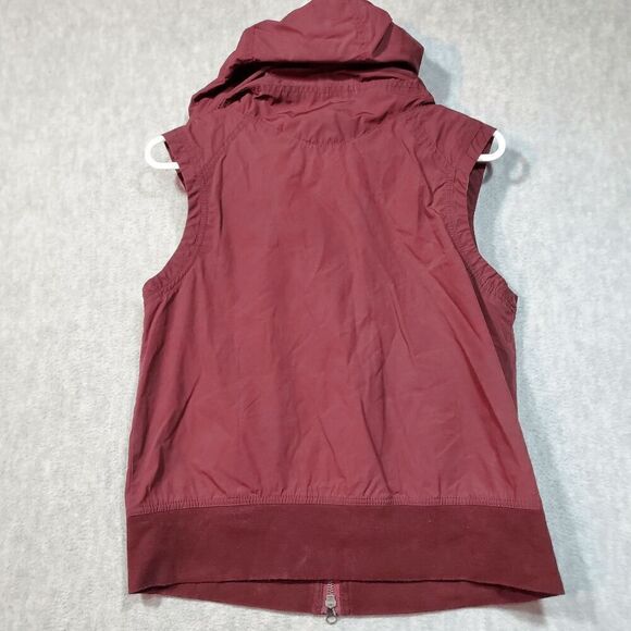 Sperry Vest Womens Small Red Marine Sailing Hideaway Topsider Hooded Full Zipper - Picture 10 of 11